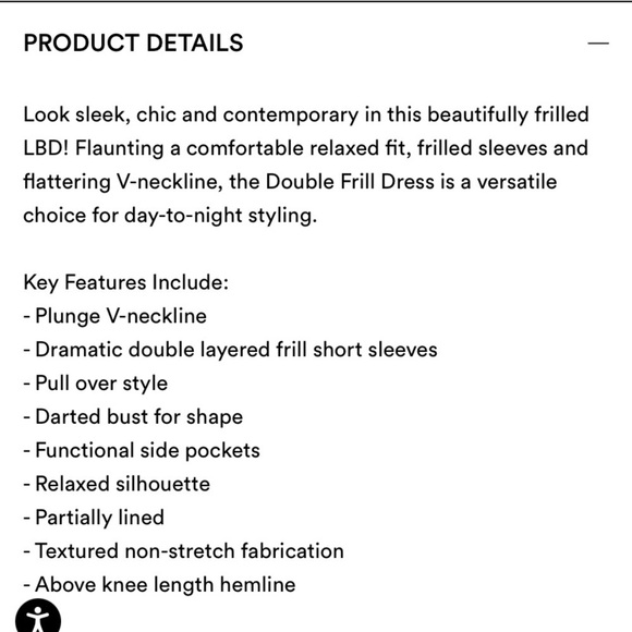 NWTs City Chic | Double Frill Dress in Black Size XL/22 - Picture 9 of 9